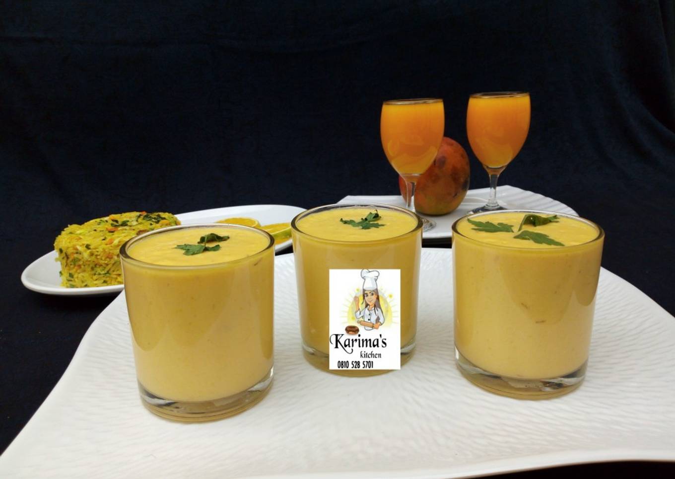 Creamy mango smoothie
