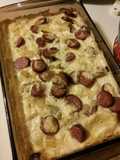 Smoked Sausage & Pierogi Bake