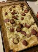 Smoked Sausage & Pierogi Bake