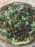 Tortilla fácil de espinacas rellena c queso