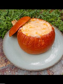 Una foto de Calabaza rellena