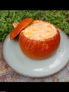 Una foto de Calabaza rellena