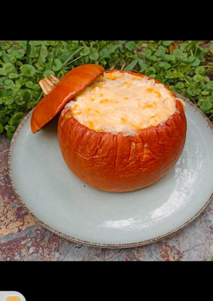 Una foto de Calabaza rellena