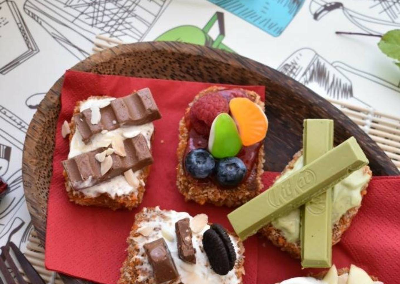 Jenis Meja Koki Sayap Banana Nuggets Berbeda