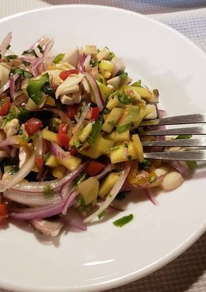 Una foto de Ceviche de champiñón