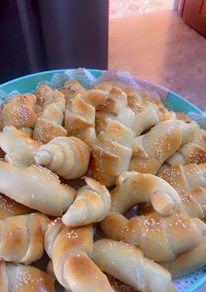صورة لوصفة فطائر الكرواسون بالجبن يا صباح اللذاذه🤤😍