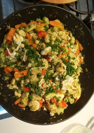 A picture of Broccoli stir fry.