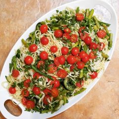 A picture of Garlicky Vegetable Pasta.