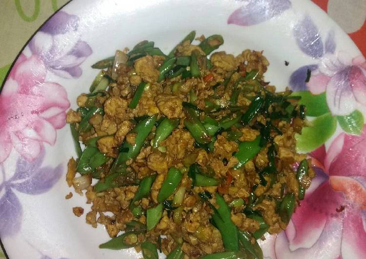 Buncis singapore ala anak kos