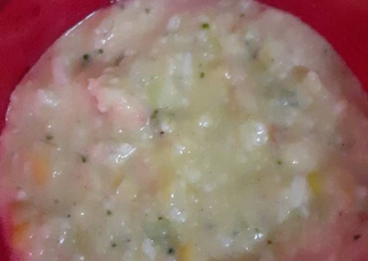 Cara Musim Semi LezatBubur jagung edamame