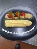 Mousse de elote con rompope