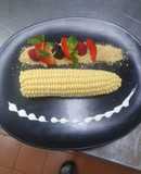 Mousse de elote con rompope