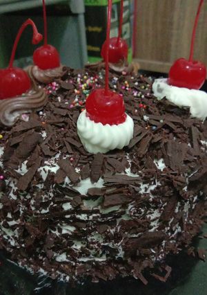 Foto resep Black forest mille crepes