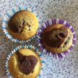 Γρήγορα cupcakes δίχρωμα
