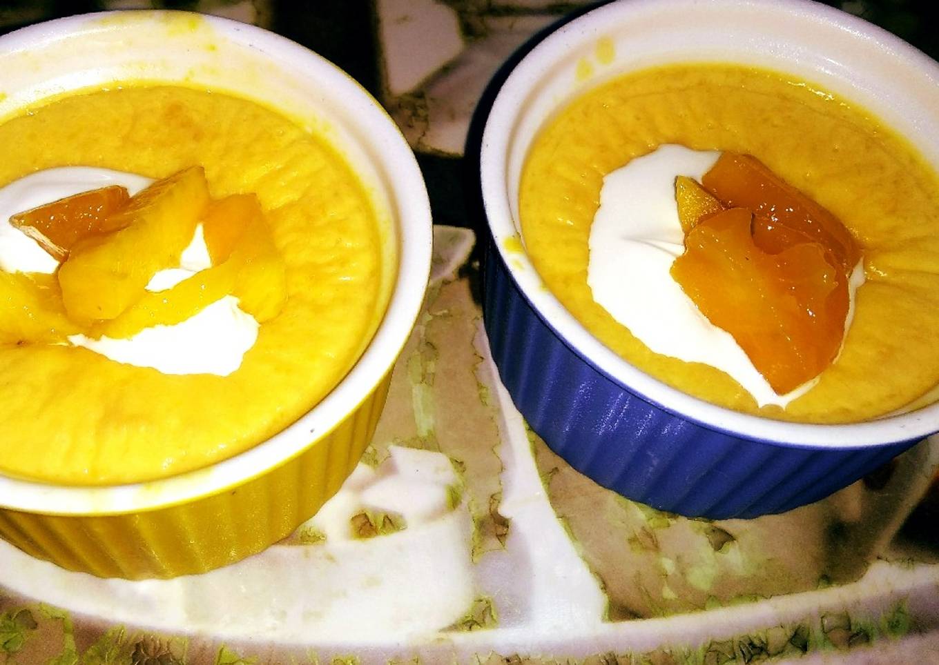 Mango custard