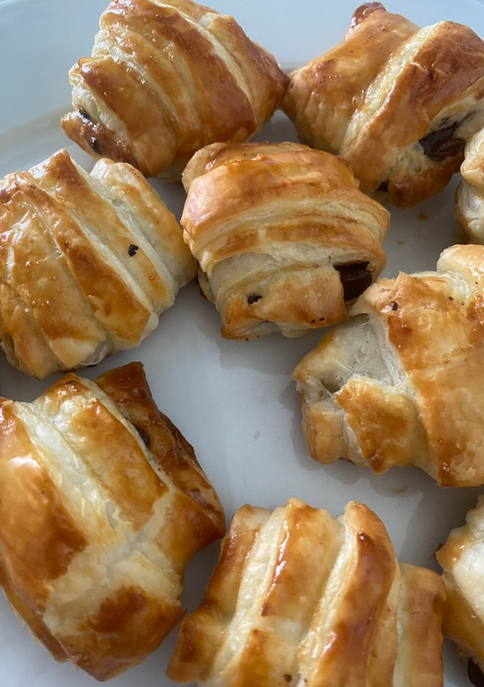 Una foto de Mini croissant de choco sin azúcar