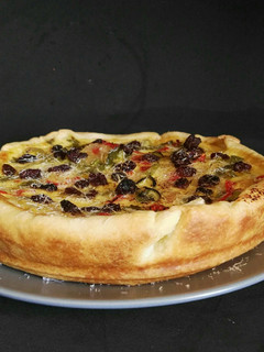 Una foto de Quiche de pimientos