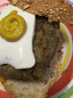 Una foto de Hamburguesa de berenjena