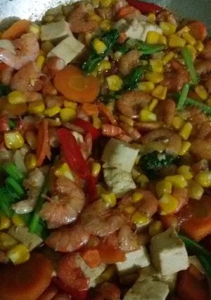 Foto resep Udang sayur saos tiram