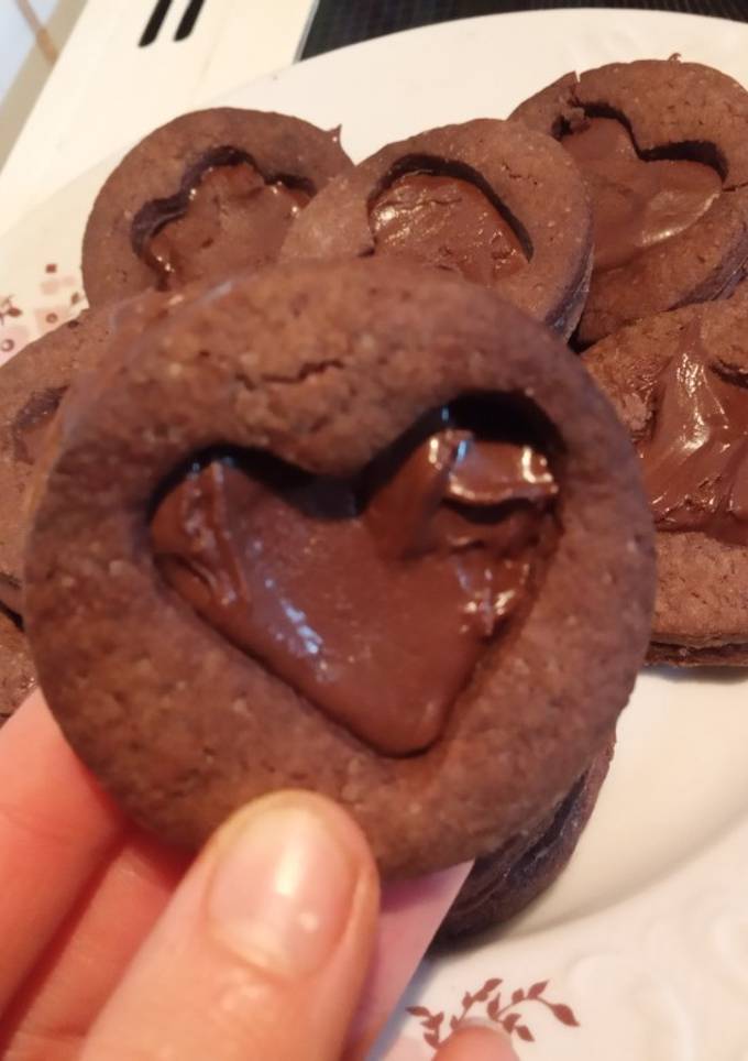 Шоколадне печиво з нутеллою🍪