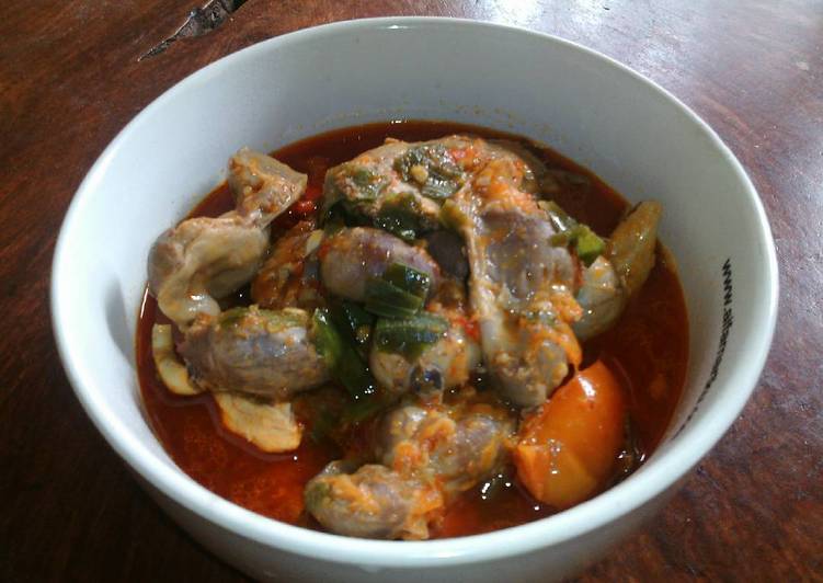 Resep Ati Ampela Kuah Merah #pr_recookmasakanberkuah yang Lezat