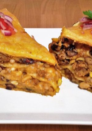 Quesadilla pie recept fotója