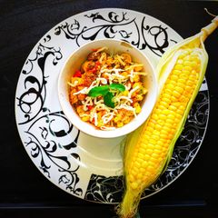 Cheese corn peanut salad A picture of Cheese corn peanut salad.