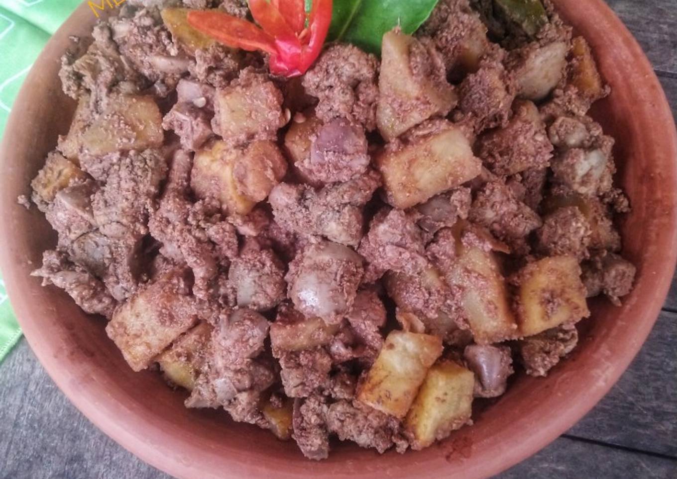 Sambel Goreng Ati Ayam Kentang