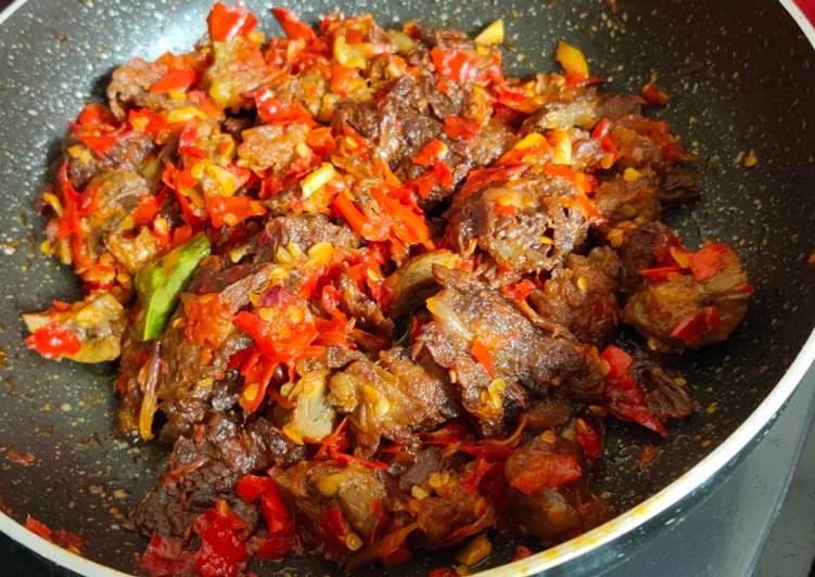 Dendeng Balado "anti pedas"