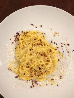 Una foto de Pasta a la "pseudo" Carbonara