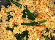 Gambar nasi goreng salmon
