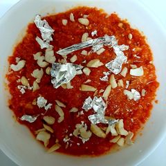 A picture of Gajar Ka Halwa😊(Carrot Sweet Dish).