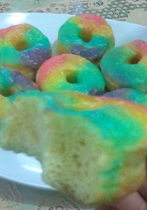 Foto resep Donat Pelangi