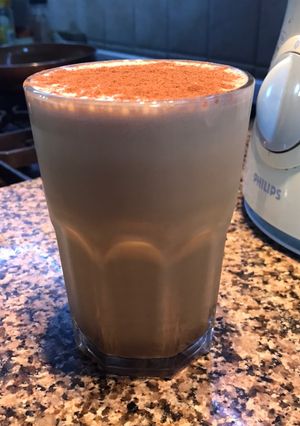 Una foto de Frappuccino o café frío