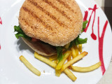 Νηστίσιμο burger με μανιτάρια