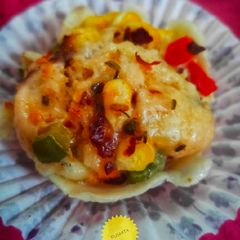 A picture of Eggless Pizza Muffins.