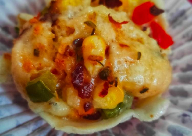 Easiest Way to Make Favorite Eggless Pizza Muffins