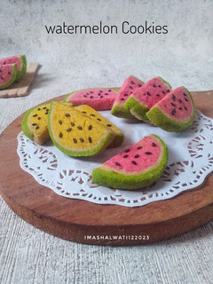 Foto resep Watermelon cookies