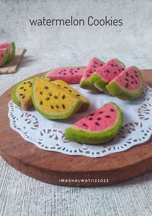 Foto resep Watermelon cookies