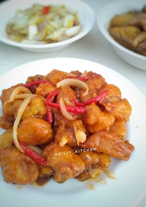 Foto resep Chicken and cauliflower crispy with sour and sweet sauce
