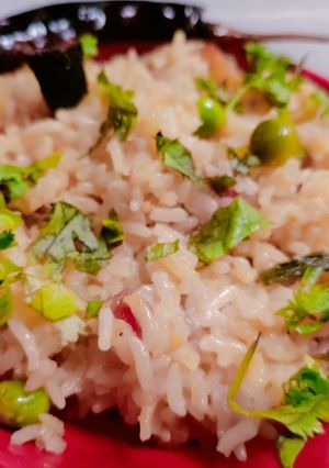 A picture of Goan veg pulav (aroz).