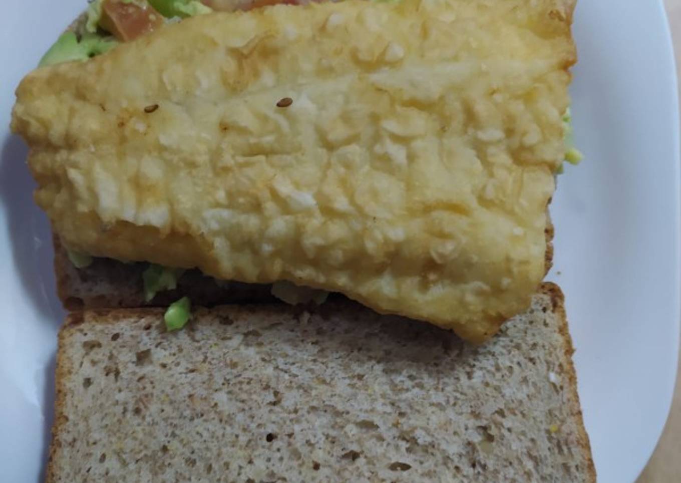 Emparedado de pescado