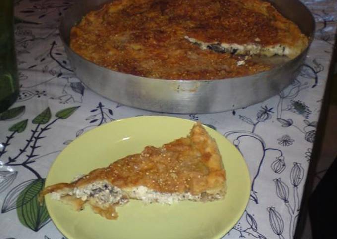 κύρια φωτογραφία συνταγής Πίτα με ανθότυρο, άνηθο και μανιτάρια