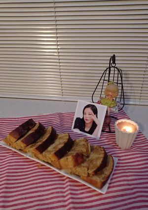 عکسی از دستور کیک سیب تولد جنی😄(jennie's birthday apple cake)