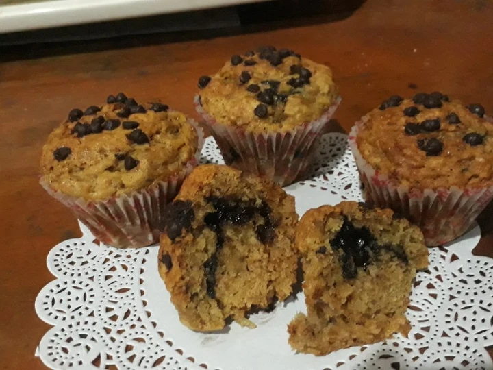 Langkah Gampang Membuat Resep Banana Muffin with Chocolate yang Bikin Ngiler Anti Ribet, Lezat Sekali