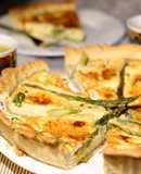 Tarta de Brie y Espárragos Trigueros al estilo Borgoña