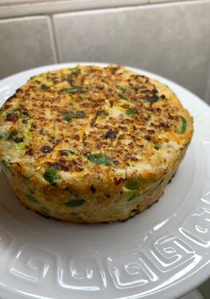 Una foto de Hamburguesas de pollo con verduras