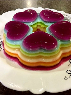 عکسی از دستور ژله رنگین کمان