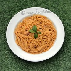 A picture of Simple jollof spaghetti.