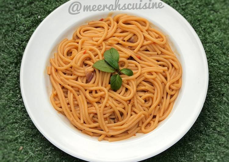 Simple jollof spaghetti
